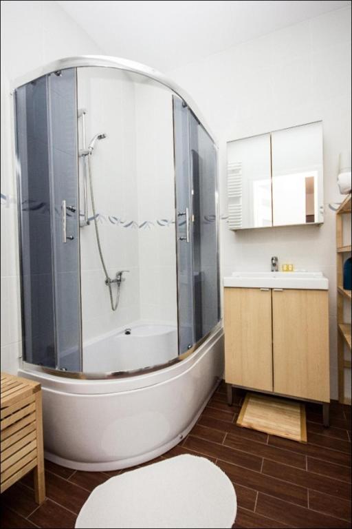 Kúpeľňa v ubytovaní P&O Apartments Namyslowska