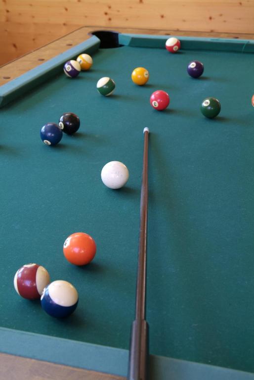 Biliár nebo kulečník v ubytování Hotel Rustika