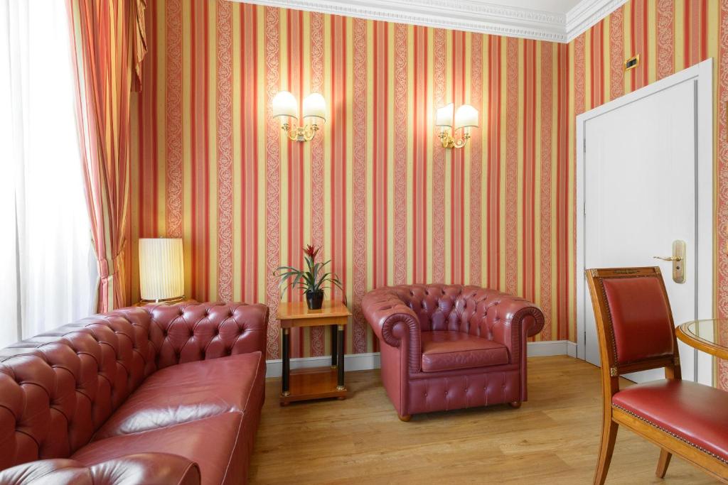 Posezení v ubytování Gambrinus Hotel