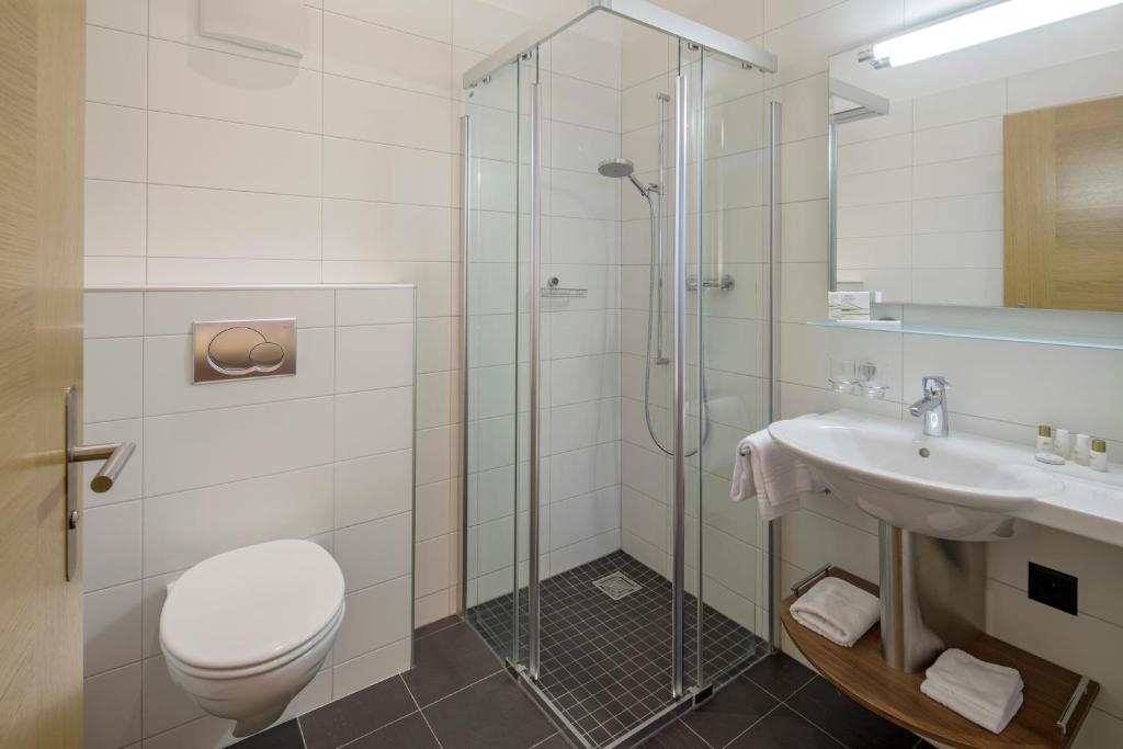 Koupelna v ubytování Hotel Phoenix