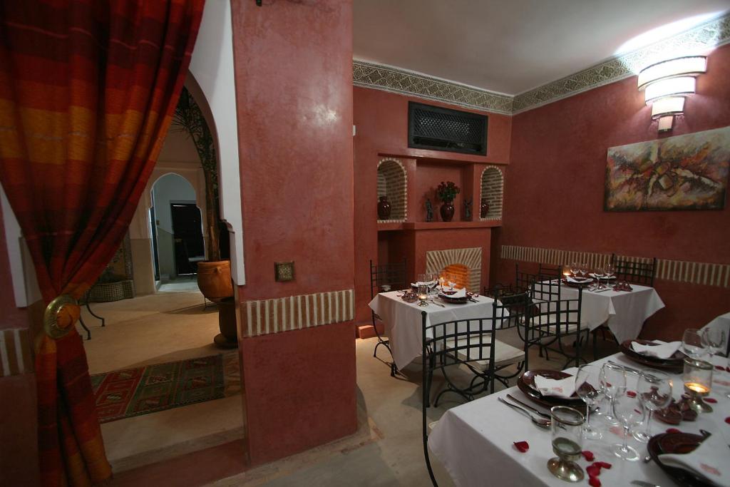 Posezení v ubytování Riad Alili