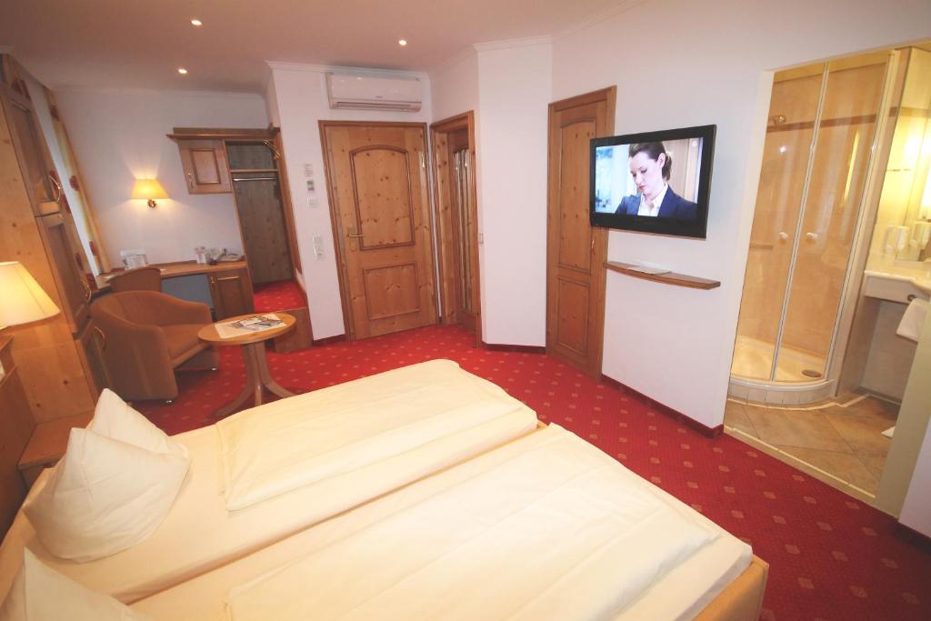 TV a/nebo společenská místnost v ubytování Wohlfühlhotel Bercher