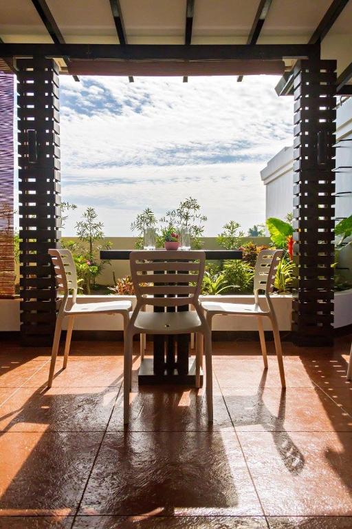 Balkón nebo terasa v ubytování Globetrotter Inn - Palawan Inc.