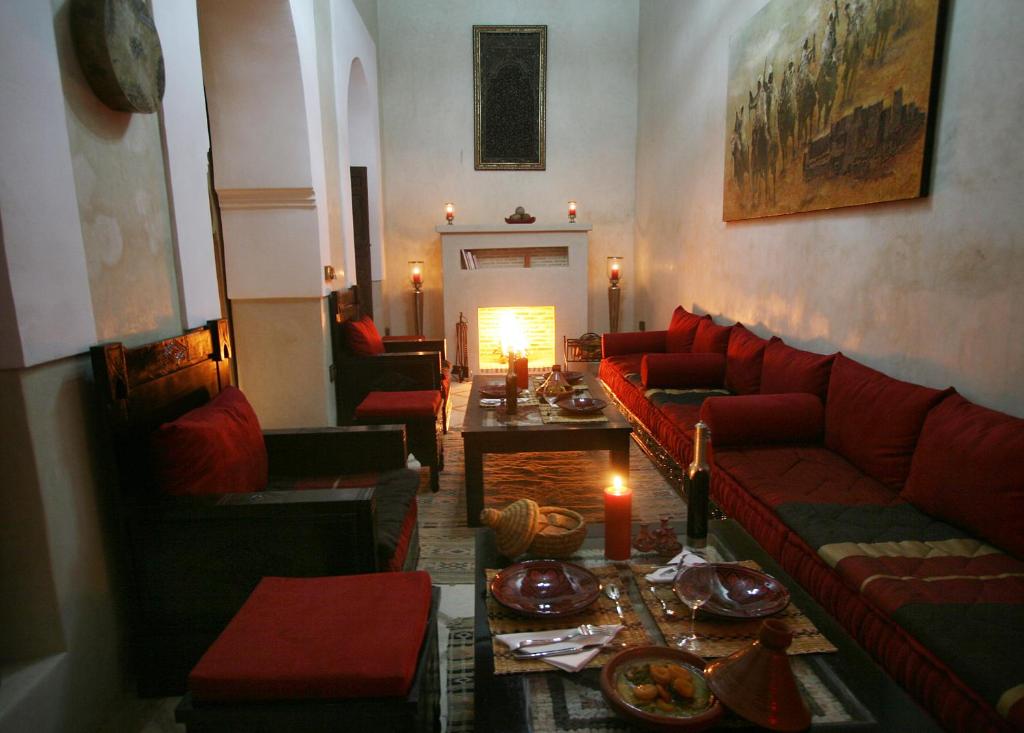 Posezení v ubytování Riad Alili