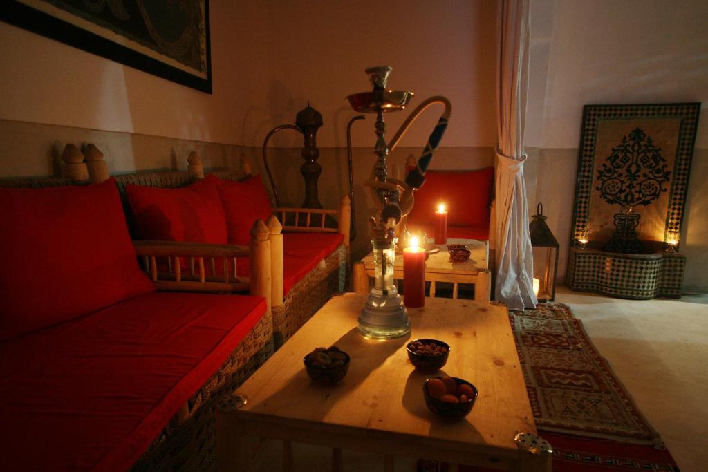 Posezení v ubytování Riad Alili