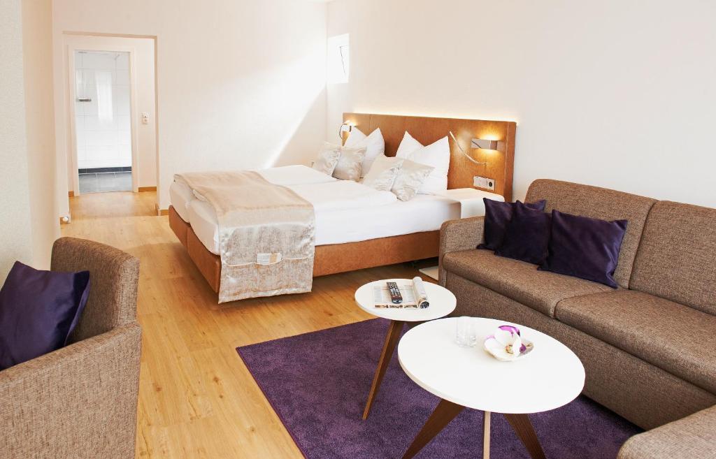 Postel nebo postele na pokoji v ubytování Hotel Nordwind