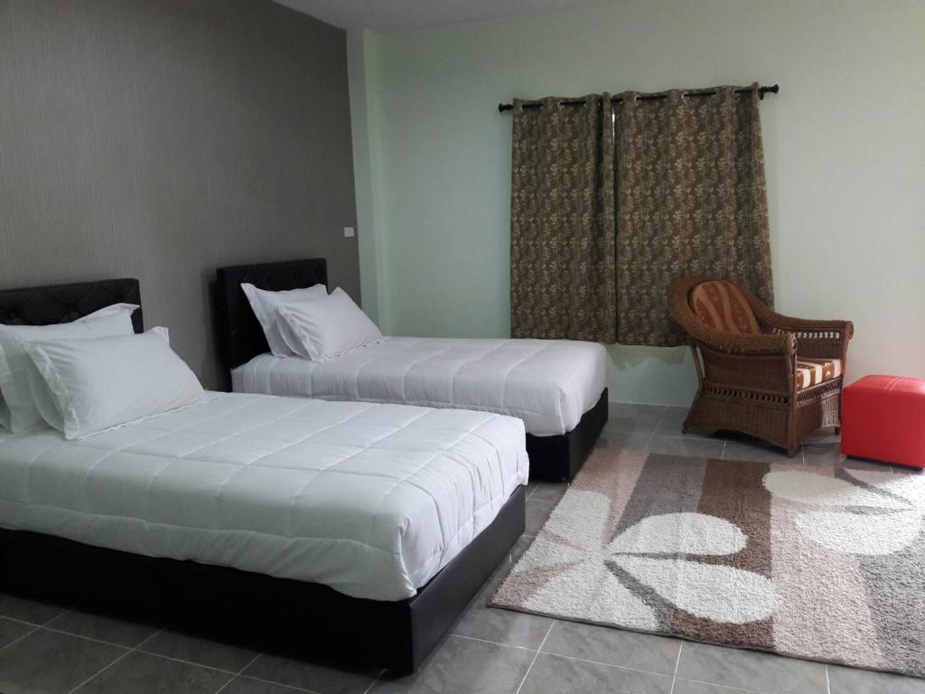 Кровать или кровати в номере Pingpong 's house Koh chang