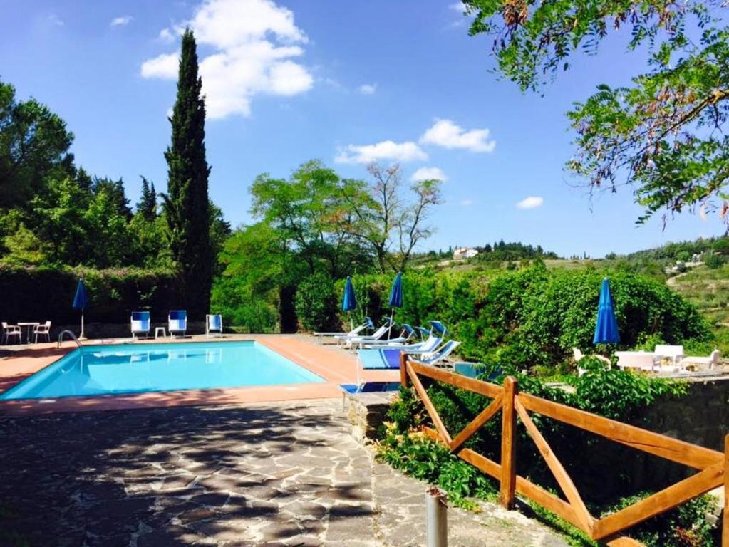 Bazén v ubytování Albergo Il Colombaio nebo v jeho okolí