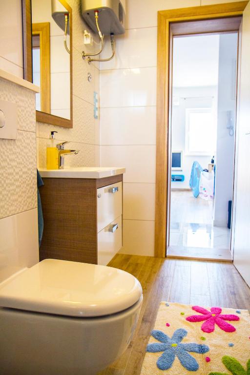 Koupelna v ubytování Apartment Punta