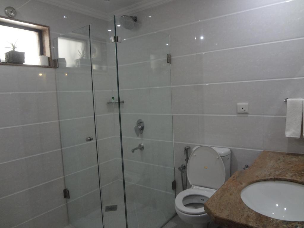 Koupelna v ubytování Resort Coqueiral