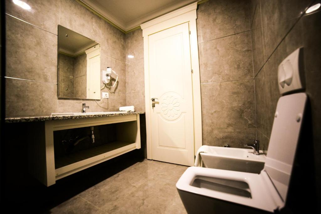Koupelna v ubytování Hotel Vila Imperial