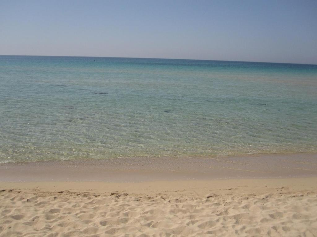 ジノーザ・マリーナにあるl'Approdoの海を背景に広がる砂浜
