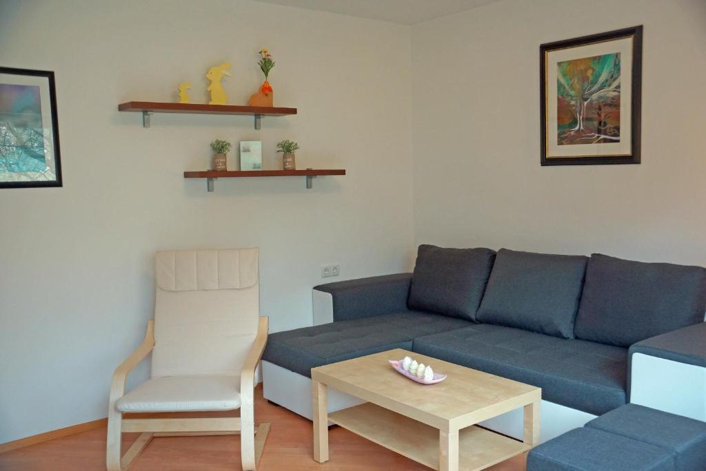 Posezení v ubytování Stubai Apartment Telfes