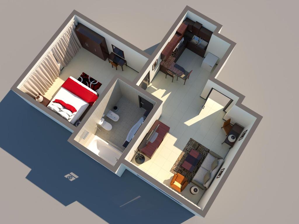 Půdorys ubytování Ewan Ajman Suites Hotel