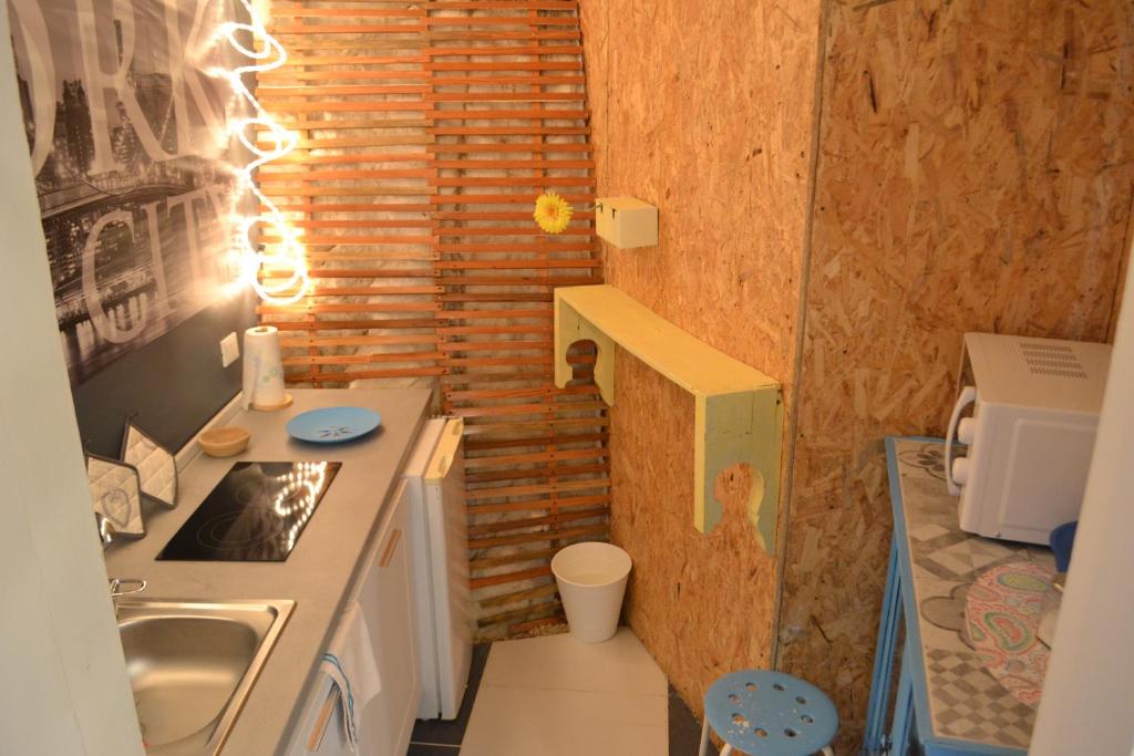 Kuchyň nebo kuchyňský kout v ubytování B&B Cappuccini