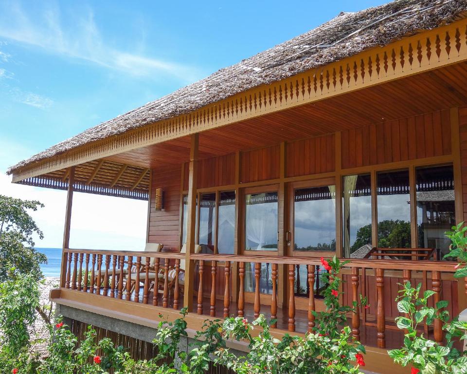 Balkón nebo terasa v ubytování Bunaken Oasis Dive Resort and Spa