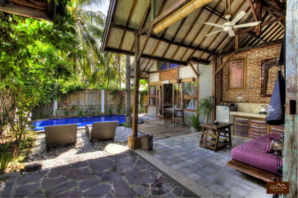 Bazén v ubytování Villas SAMALAMA Gili Trawangan nebo v jeho okolí