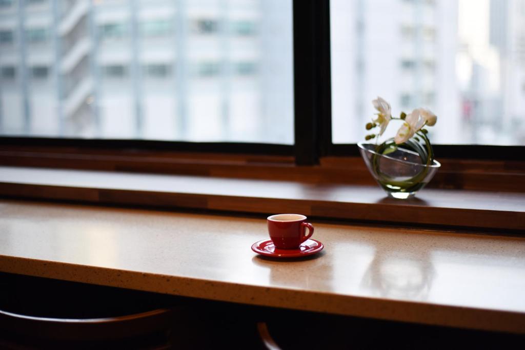 อุปกรณ์ชงชาและกาแฟของ 57 Myeongdong Hostel