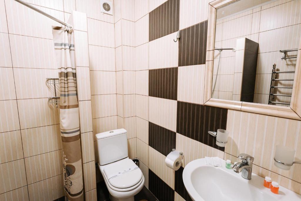 Koupelna v ubytování Hotel Marilen