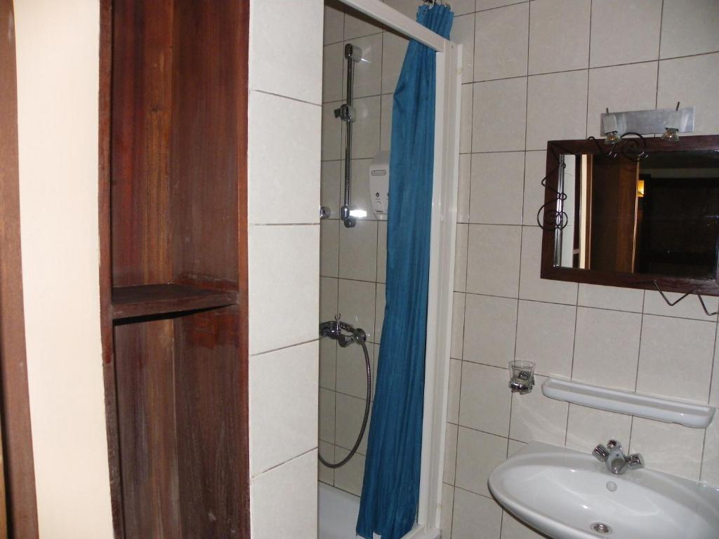 Koupelna v ubytování Botanika Hotel