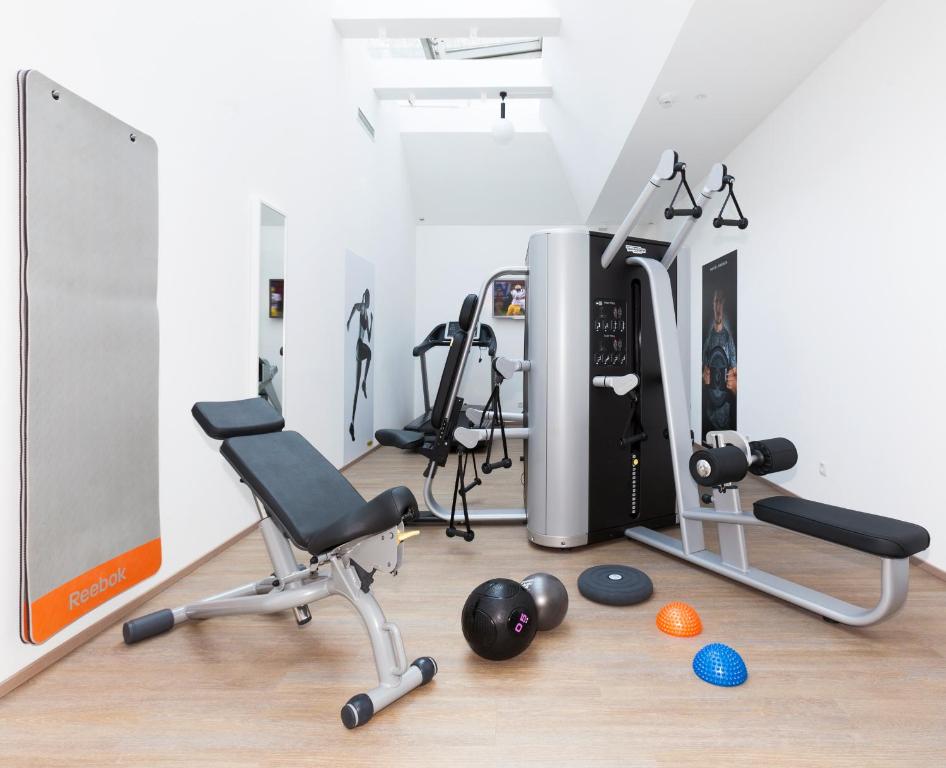 Fitness centrum a/nebo fitness zařízení v ubytování Boutique Hotel Zach
