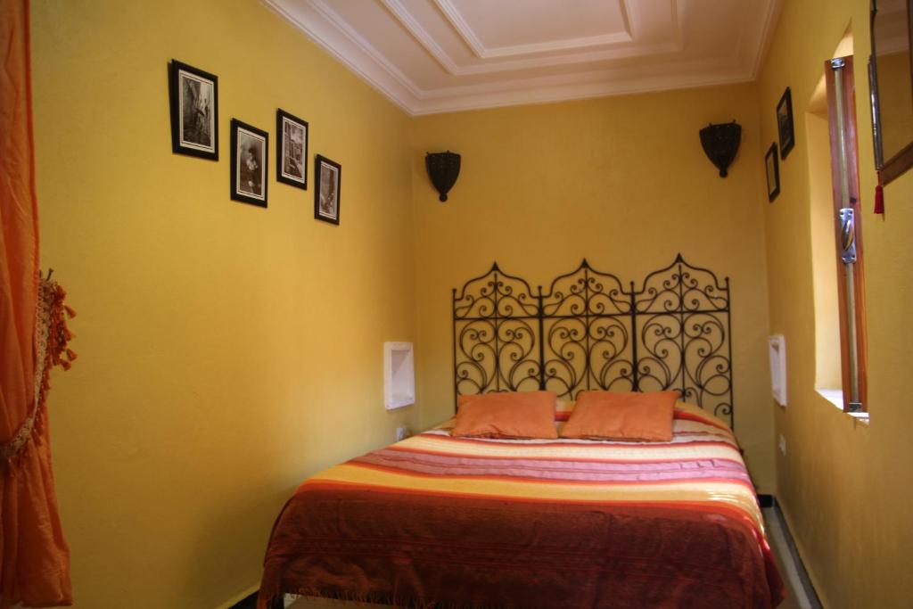 Postel nebo postele na pokoji v ubytování Maison d'hôtes Dar El Nath
