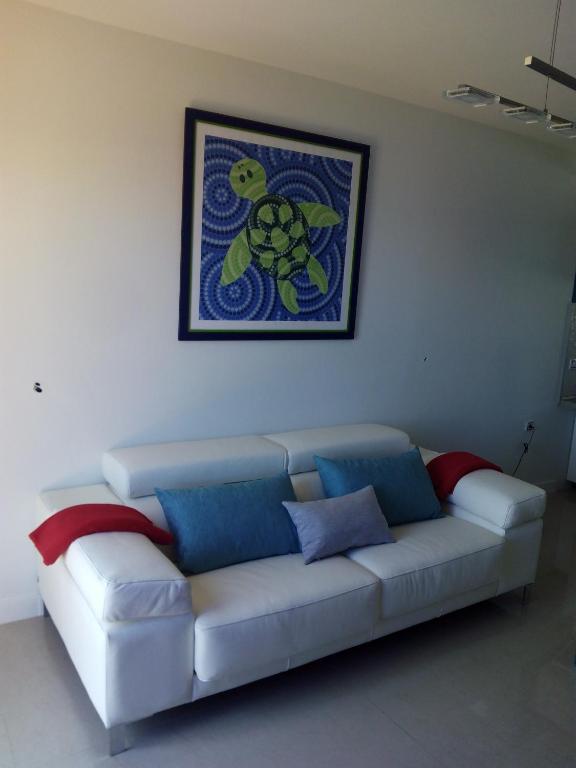 Posezení v ubytování Ocean Front Apartment (WiFi)