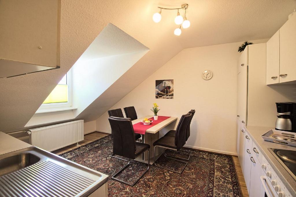 Kuchyň nebo kuchyňský kout v ubytování Gästehaus Sophie