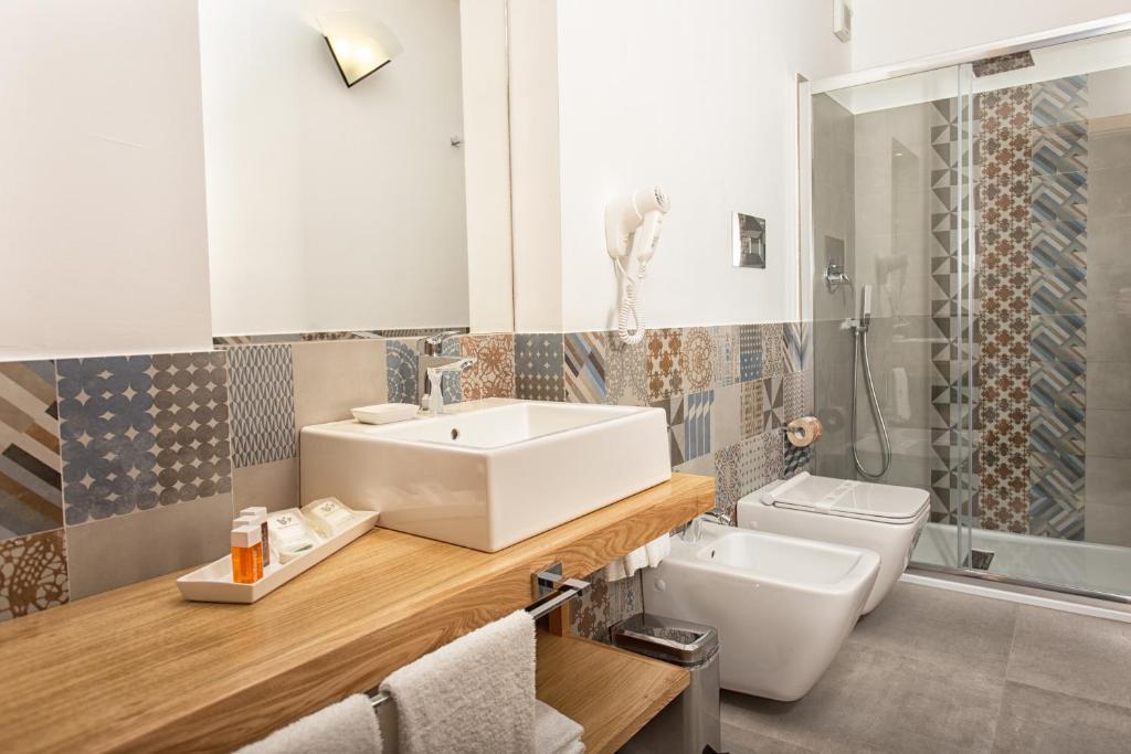 Koupelna v ubytování B&B Villa Seta