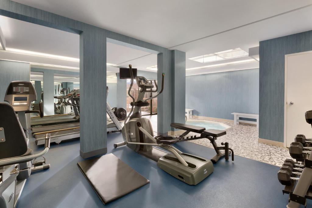 Fitness centrum a/nebo fitness zařízení v ubytování Coast Discovery Inn