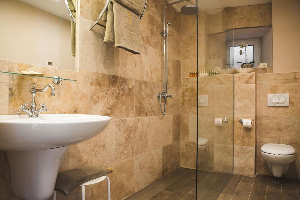Vannituba majutusasutuses Palazzo Radomiri Heritage Boutique Hotel