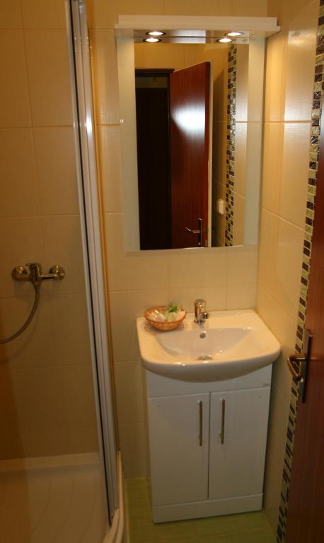 Koupelna v ubytování Hotel Alfacentrum