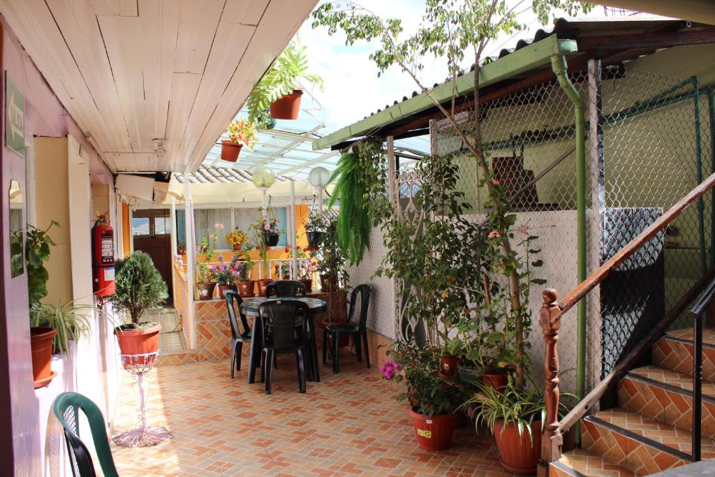 Balkón nebo terasa v ubytování Hostal Yumbo Imperial