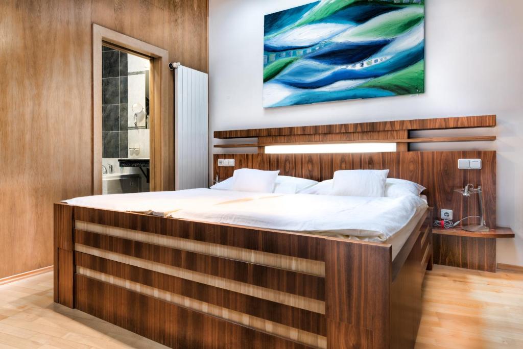 Cama o camas de una habitación en OREA Hotel Arigone Olomouc