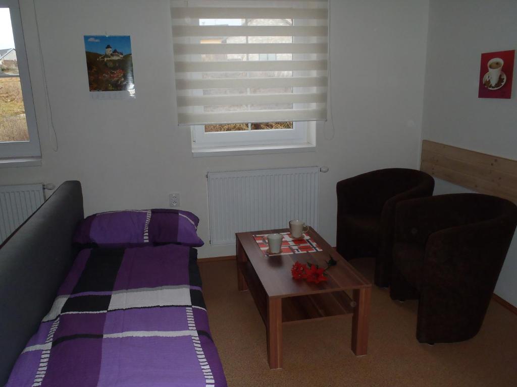 Posezení v ubytování Apartmány Fialka