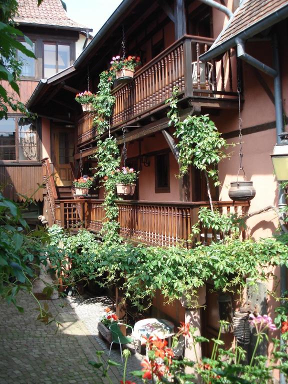 Zahrada ubytování Hôtel de l'Ange