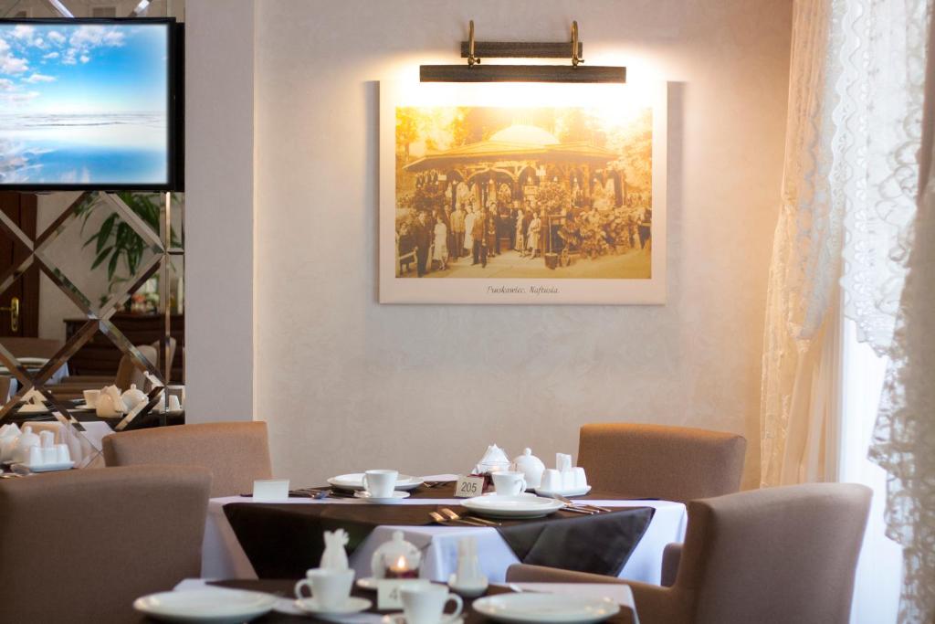 Posezení v ubytování Naftusya Hotel
