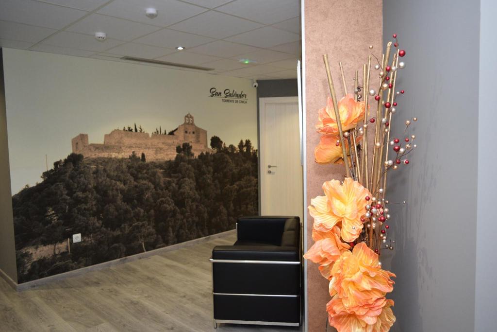 TV a/nebo společenská místnost v ubytování Hotel Siskets