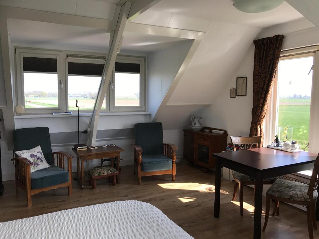 Posezení v ubytování B&B Landleven