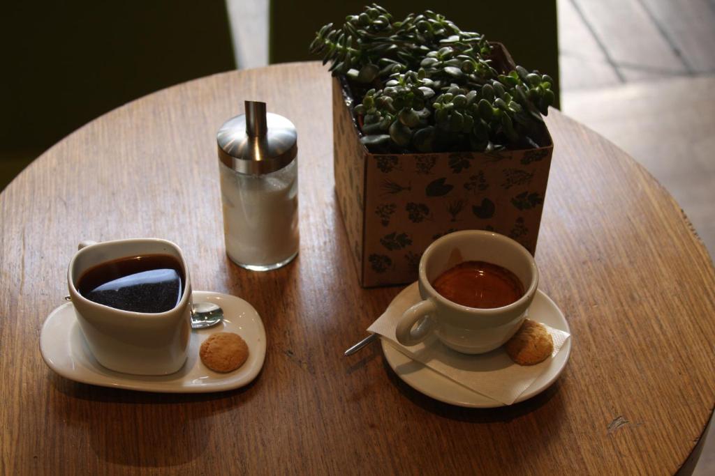 Príslušenstvo na prípravu kávy alebo čaju v ubytovaní Tempi Hotel