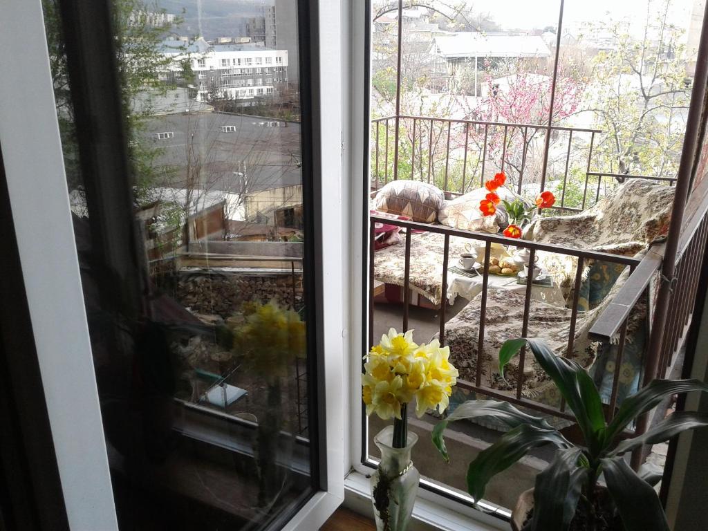 Balkón nebo terasa v ubytování Guest House Edem