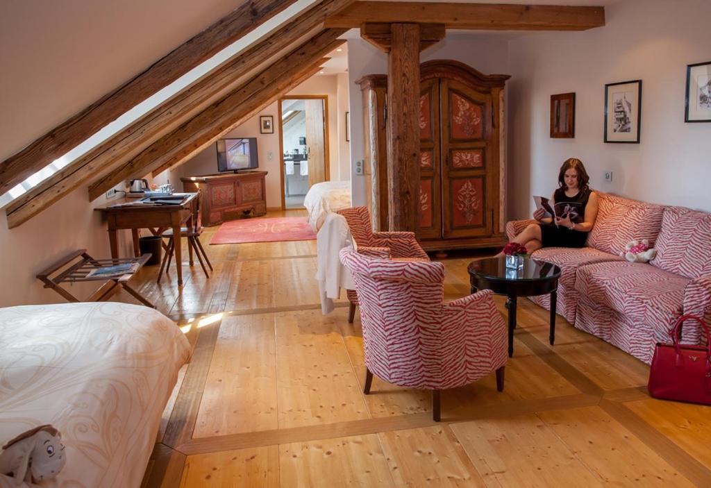 Posezení v ubytování Hôtel & Spa Le Bouclier D'or