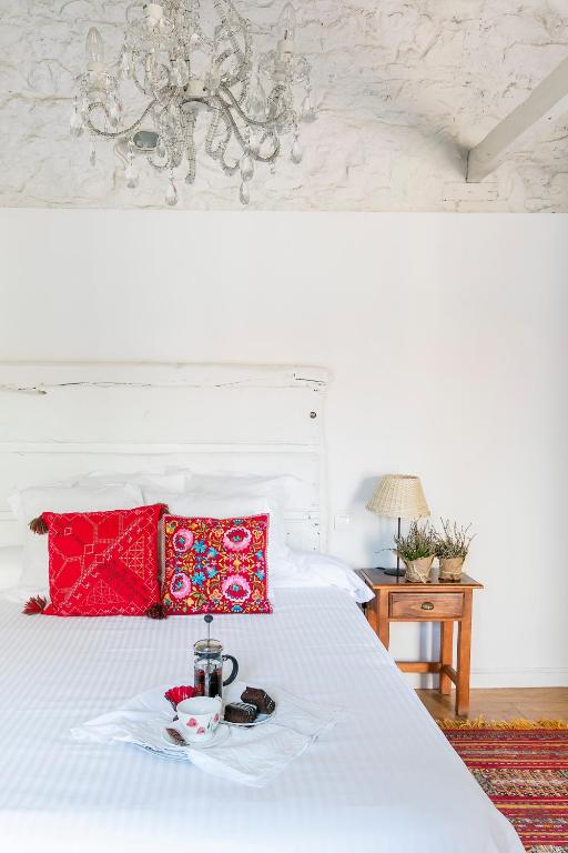Cama o camas de una habitación en Posada Santa Ana