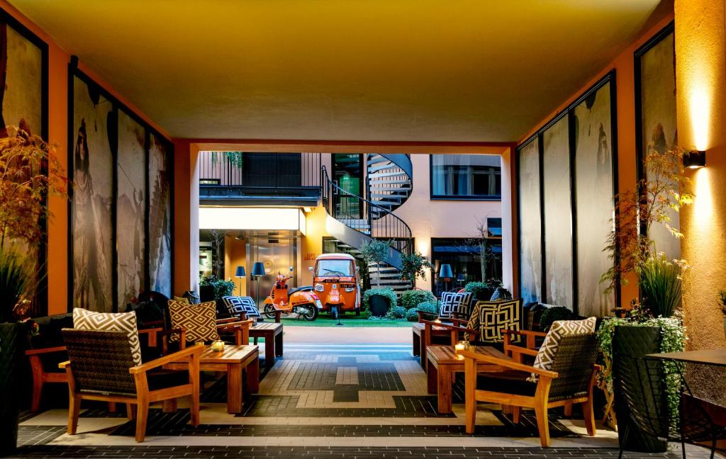 Posezení v ubytování Hotel F6
