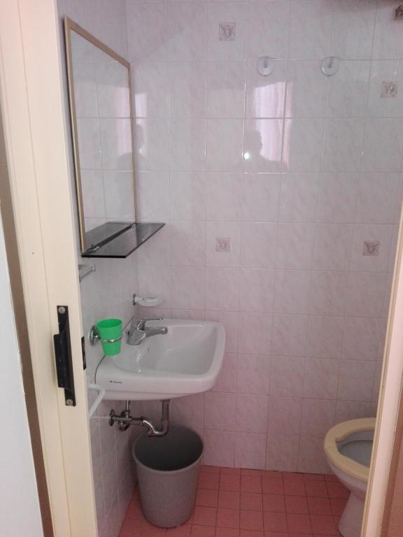Koupelna v ubytování Hotel Parigi