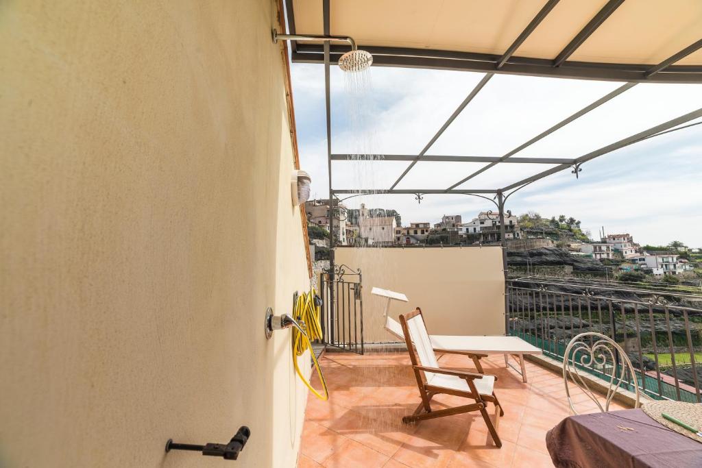 Balkón nebo terasa v ubytování Il Paradiso sul Mare Apartment