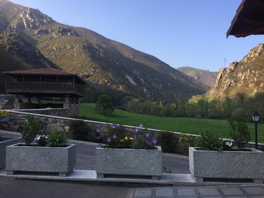 Nespecifikovaný výhled na hory nebo výhled na hory při pohledu z hotelu