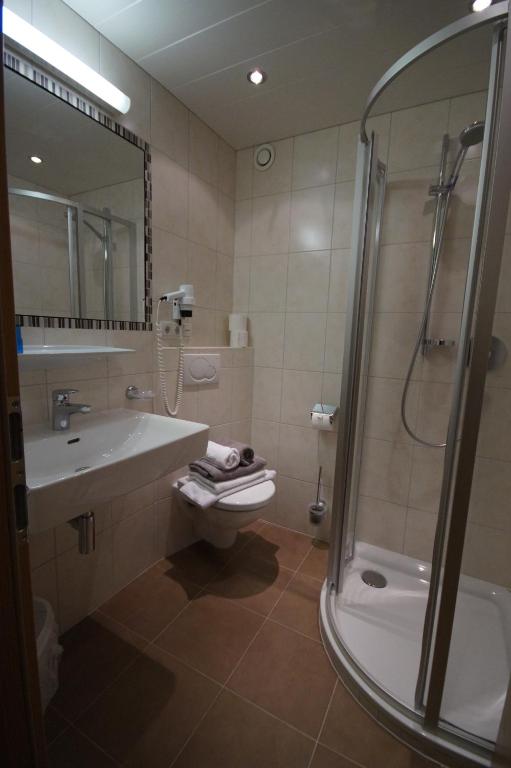 Kúpeľňa v ubytovaní Appartement Gästehaus Aloisia