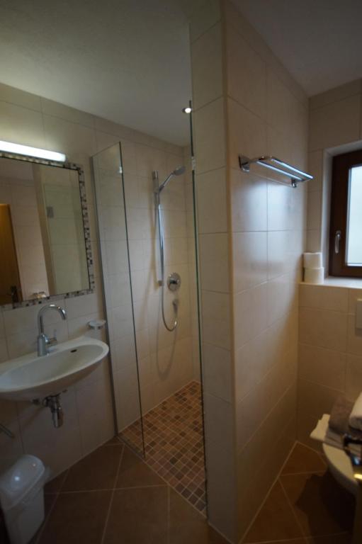 Kúpeľňa v ubytovaní Appartement Gästehaus Aloisia