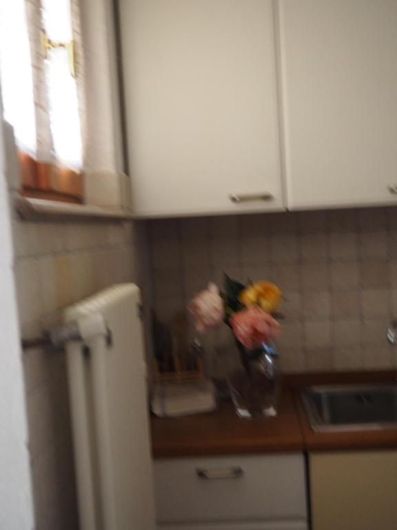 Kuchyň nebo kuchyňský kout v ubytování monolocale in villa